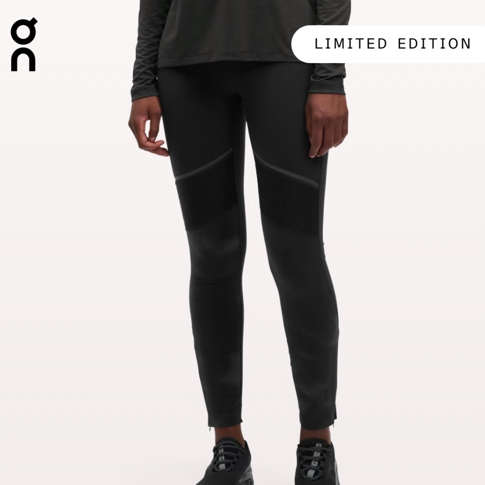 ON RUNNING Tights Long in Black **NWT**